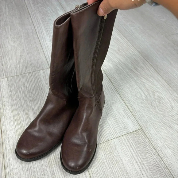 Kenneth Cole Classic Kennedy Scuba Boots flat heel in Brown size 4 - Picture 10 of 12